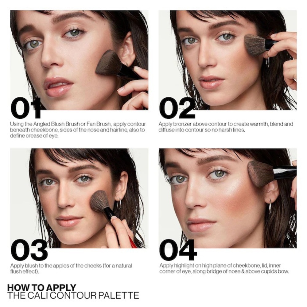 Smashbox Cali Contour Blush, Highlighter, & Bronzer Face Palette (light/medium) - Picture 4 of 15
